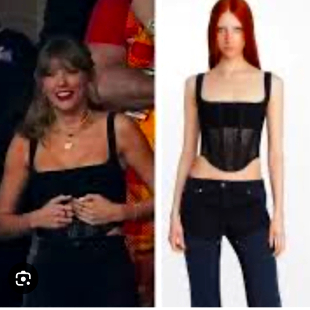 Dion Lee Black Crochet Corset Top